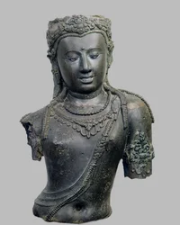 Imagen de tamaño natural de Bodhisattva Padmapani, de Chaiya, Tailandia, 775 d.C.